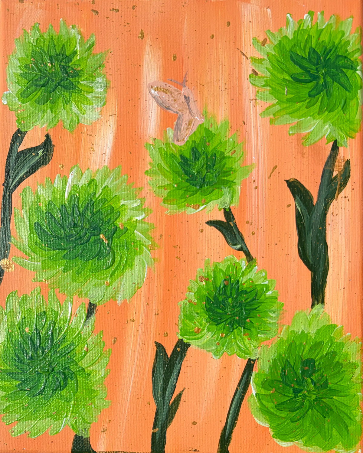Glided Dahlias Original