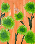 Glided Dahlias Print